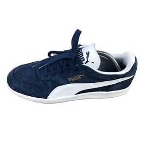 Puma ICRA Trainer Classic Sneakers Men's Sz 10 Blue Suede Athletic Shoes 356222